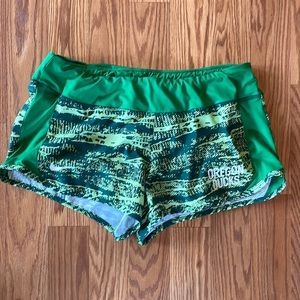 Nike Dri-Fit University of Oregon Ducks Running Athletic Shorts Size Large
